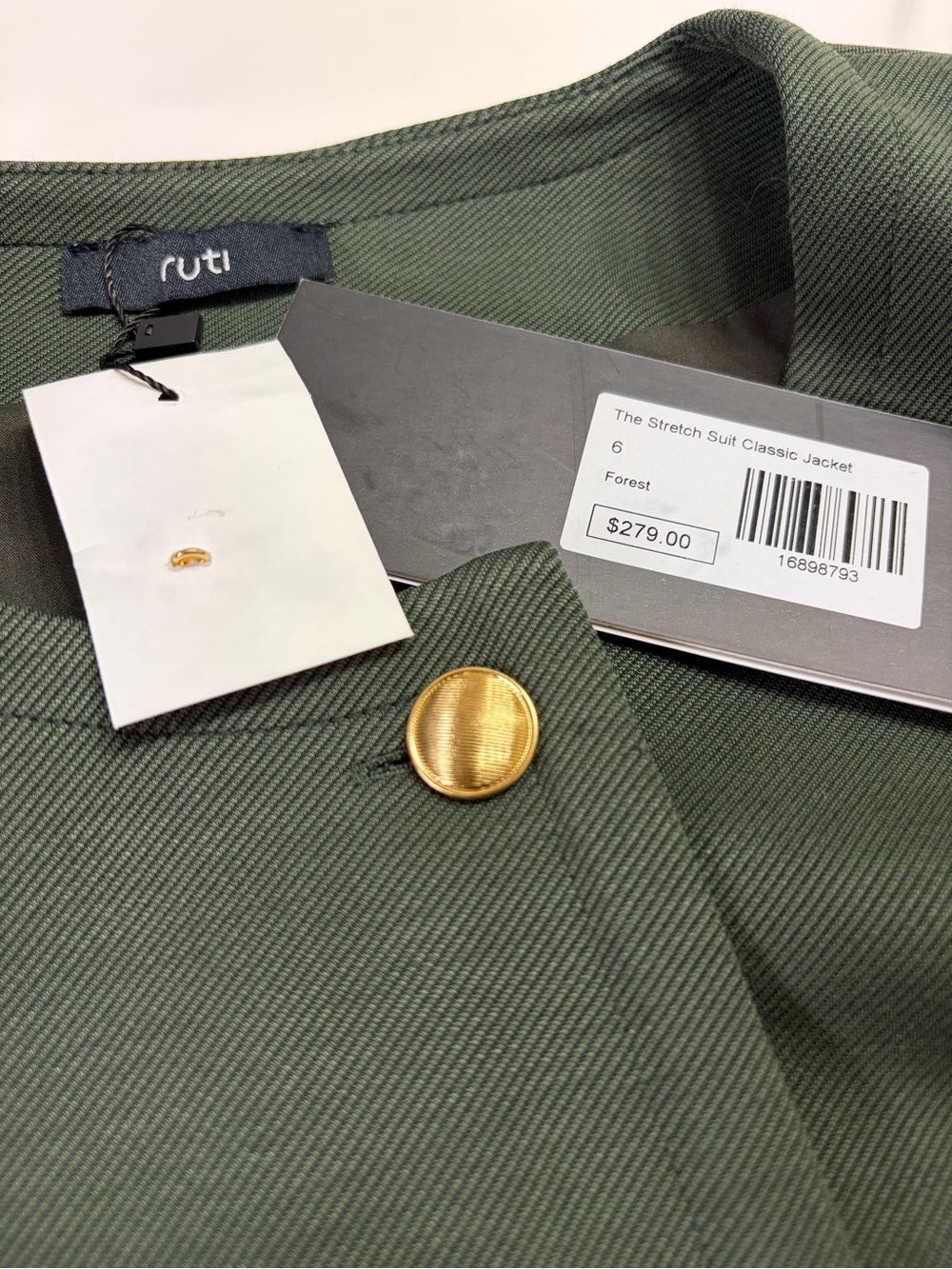 Ruti Stretch Suit Classic Jacket 6 NWT - Picture 8 of 11